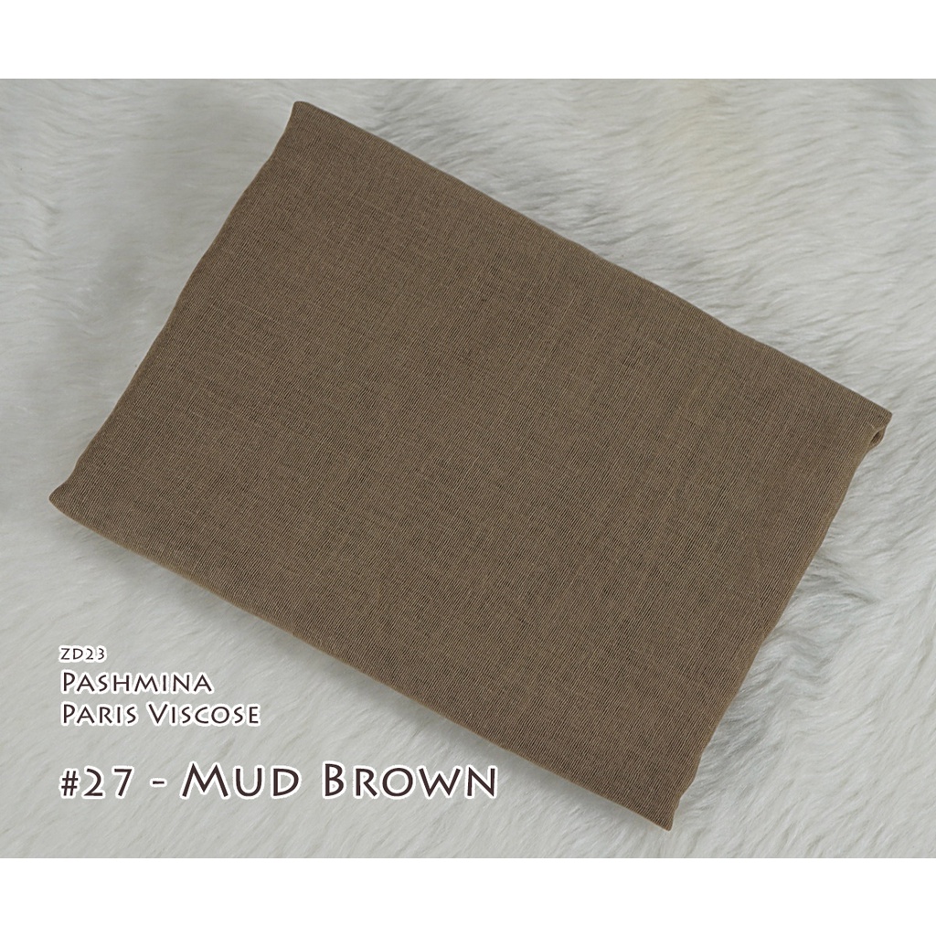 Pashmina Polos Paris Viscose - AYUMI by Luulu Scarf-#27 - Mud Brown