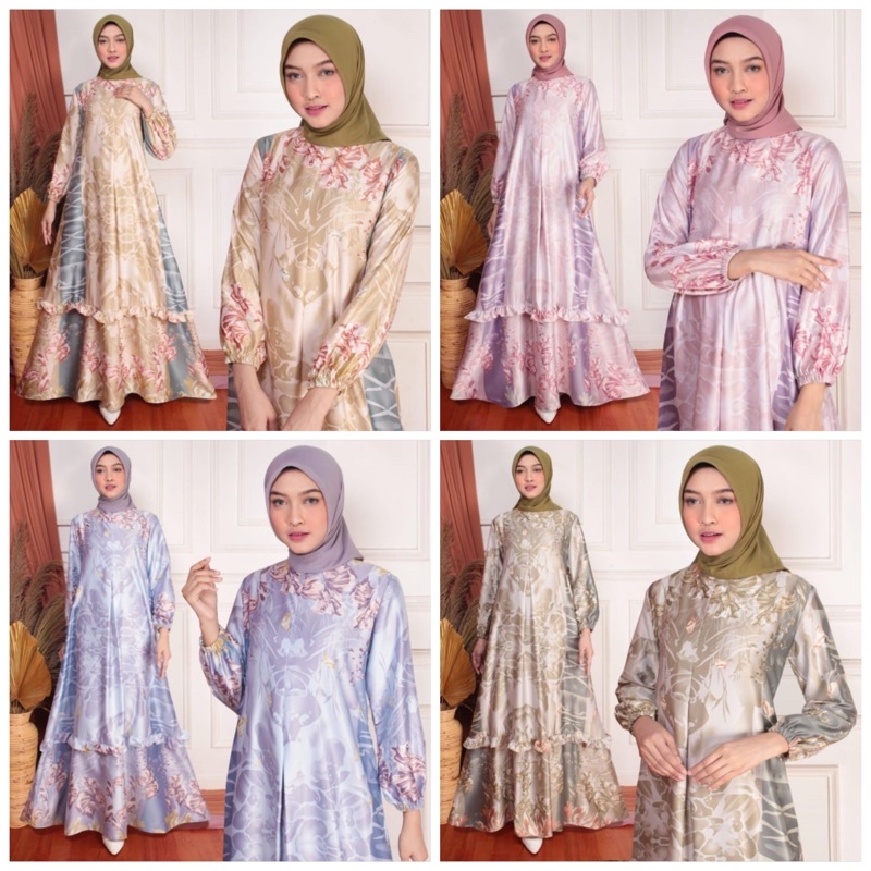 Bahan Kain Diorsilka Neptune / RiaMirandai/ bahan gamis seragam / kain silk meteran murah maxamara