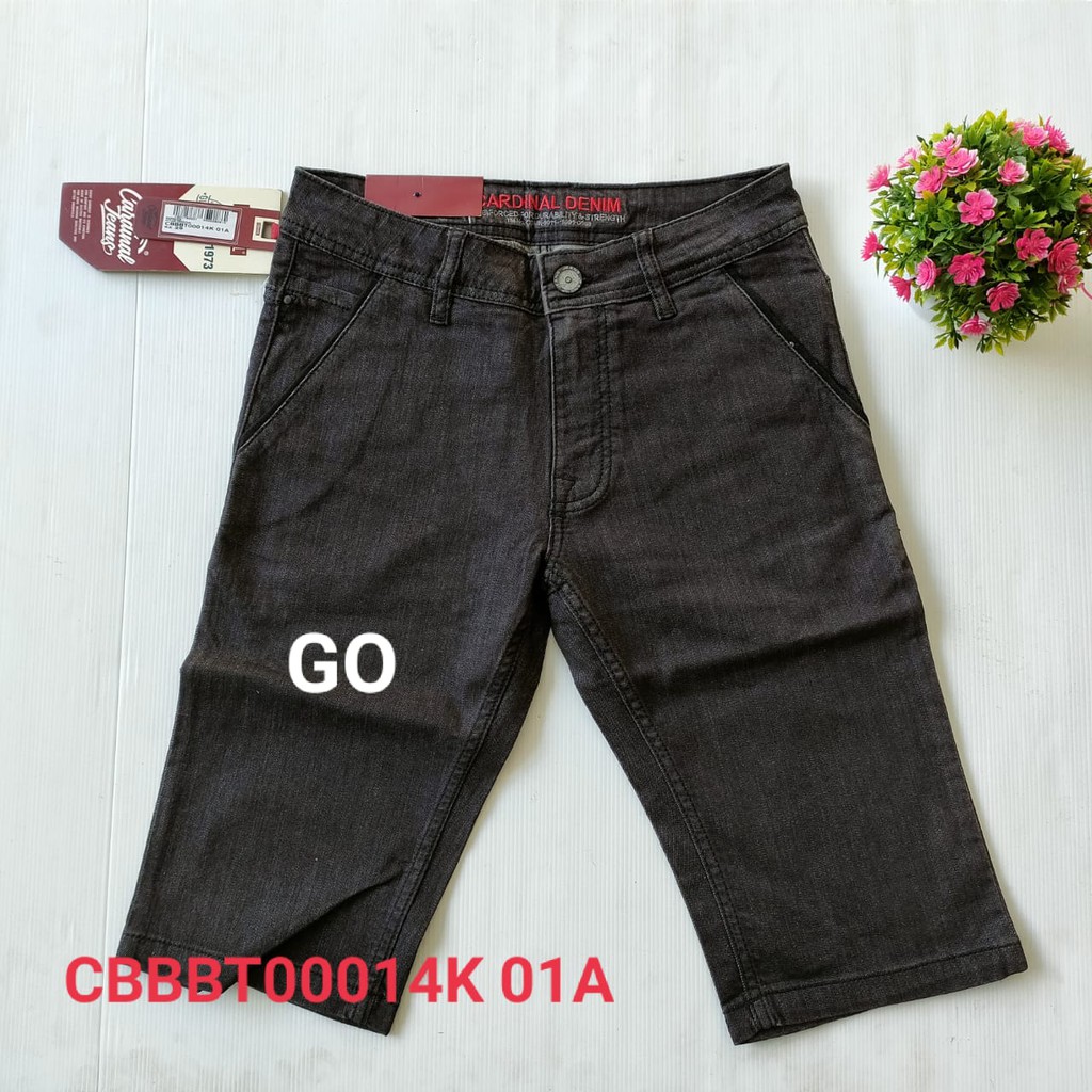 BB CBBBT CARDINAL JEANS Celana Pria Celana Pendek Regular Slimfit Skinny Fit Bermuda Casual Sobek