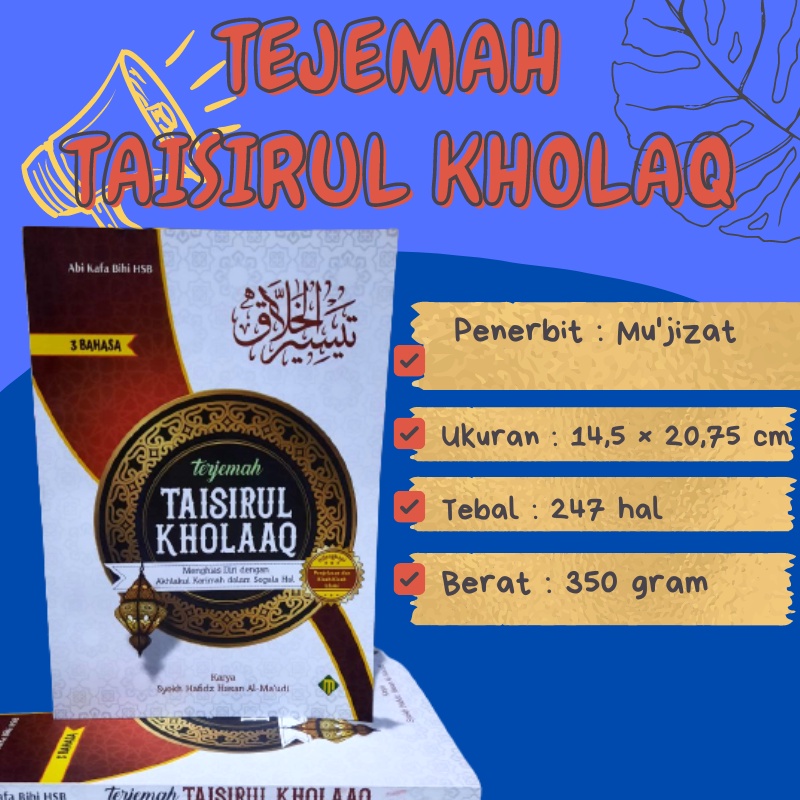 Taisirul Kholaq Terjemah Kitab Taisirul Kholaq 3 Bahasa