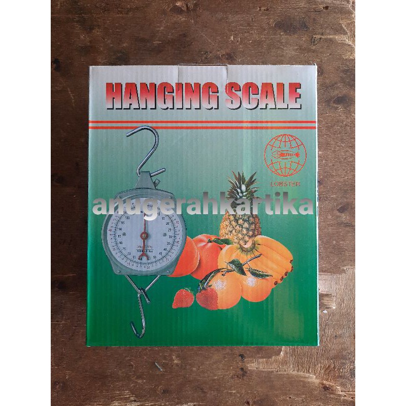 Timbangan Gantung Jam / Hanging Scale Analog 25kg Lobster