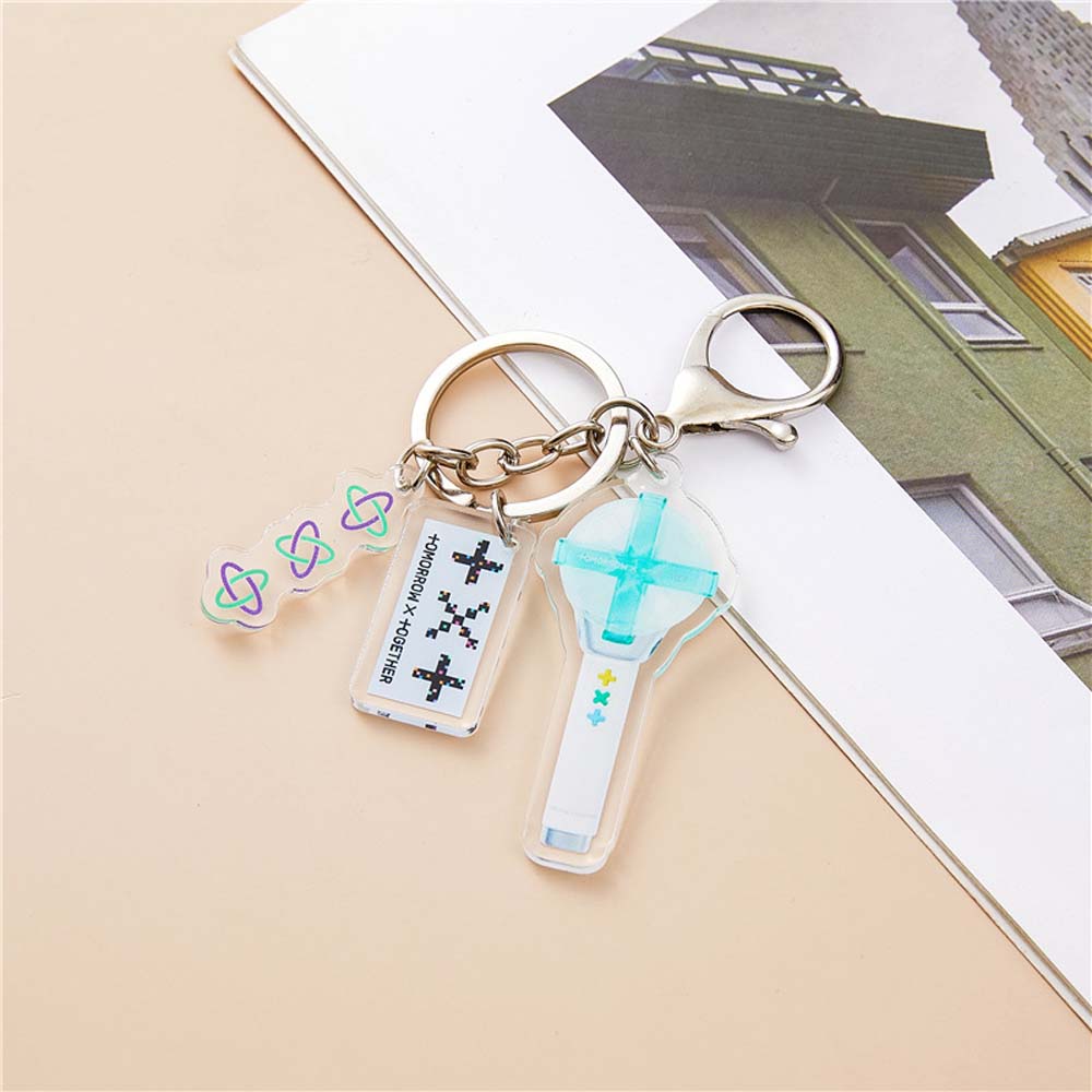 LANFY Cute Key Ring Enhypen Keyring Accessories Key Chain Txt Aespa Creative Pendant KPOP Star (G) I-DLE Fans Collection Gifts