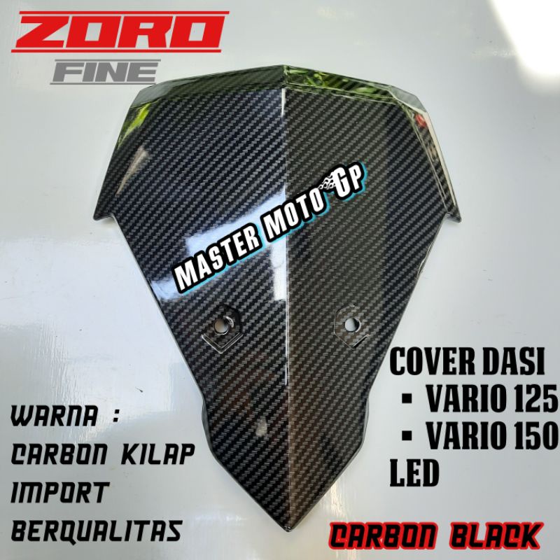 cover dada vario 125 - vario 150 fi LED carbon Cover dasi vario 150 Vario125  karbon hitam zoro fine