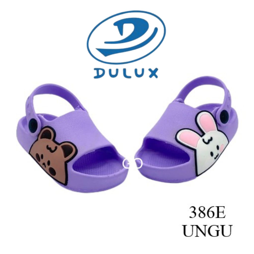 gos DULUX 386E Sandal Anak Perempuan Baim Sandal Anak Selop Tali Belakang Sandal Karet Terbaru