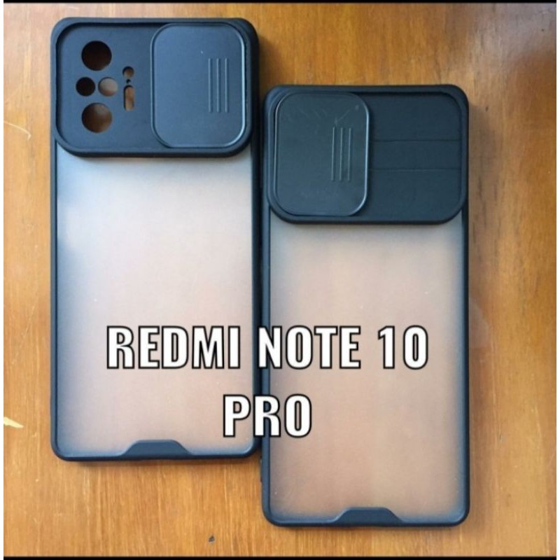 Xioami Redmi Note 10 / Note 10 Pro Slide Case Protection Camera Matte Candy