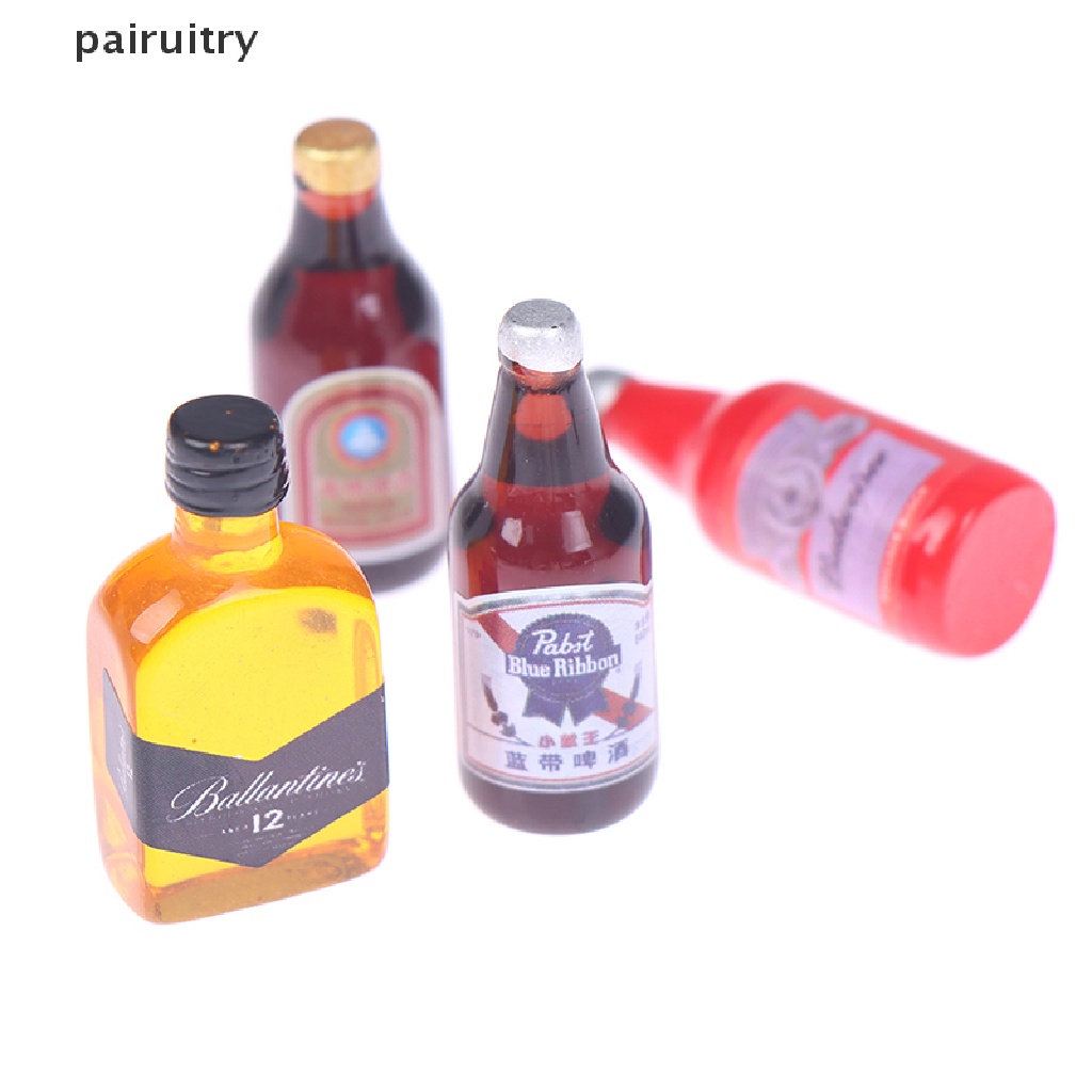 Prt 5Pcs Miniatur Botol Minuman Aksesoris Rumah Boneka 1 / 12