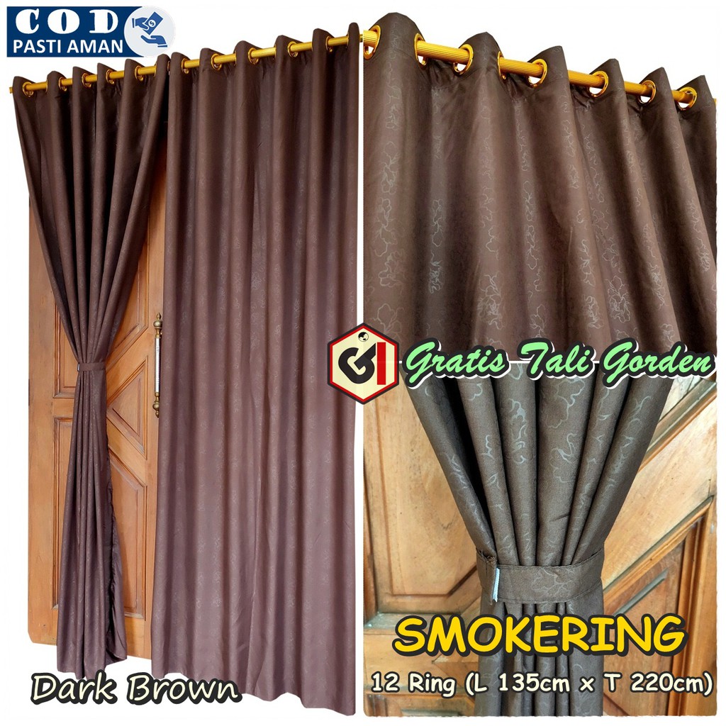 Korden Polos  Murah Gorden  Pintu Jendela  Ukuran 135x220cm 