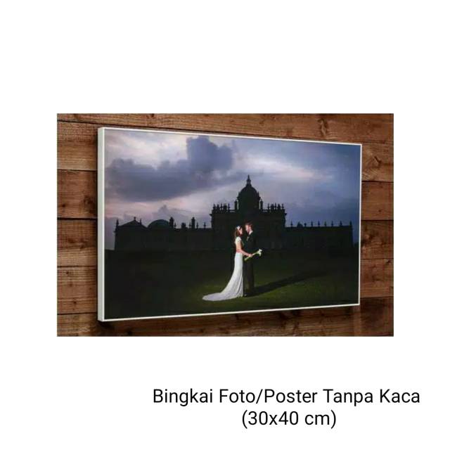 Bingkai Foto Balik Minimalis Bingkai Foto Tanpa Kaca 12r 17r 30x40 Cm Shopee Indonesia