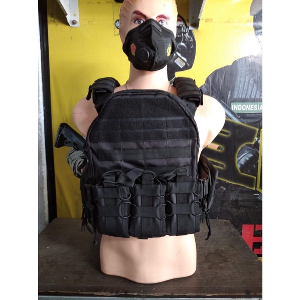 Rompi Tactical Body Vest BlackMamba