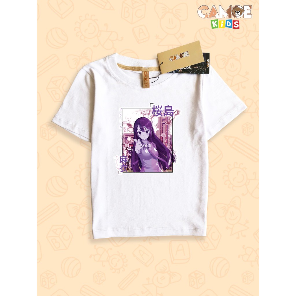 Kaos Anak KIDS Anime Mai Sakurajima Bunny Girl Senpai