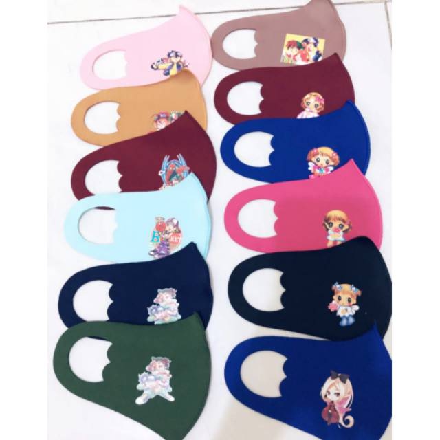 Masker anak logo murah