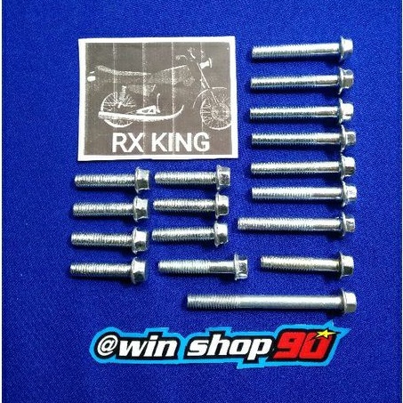 baut blok mesin baut kalter baut karter yamaha Rx king baut bak magnet bak kopling Rx king