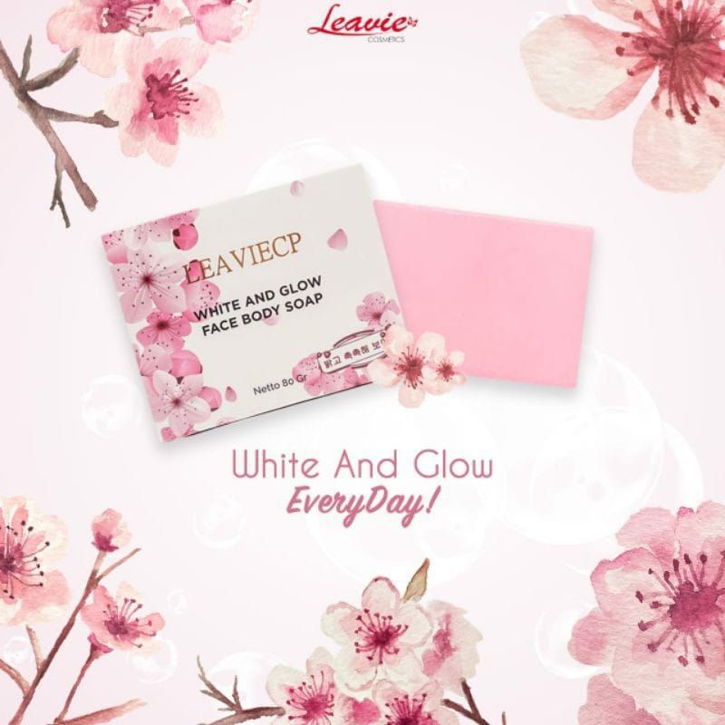 FACE BODY SOAP WHITE AND GLOW LEAVIECP