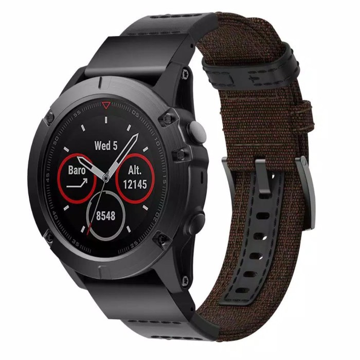 Nylon Woven Garmin Fenix 3 D2 5x 6x 7x strap tali jam band canvas 26MM