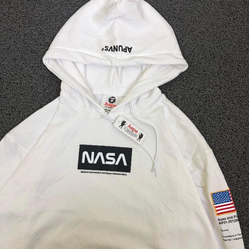 HOODIE NASA HIGH QUALITY CASUAL HYPE FASHION PRIA