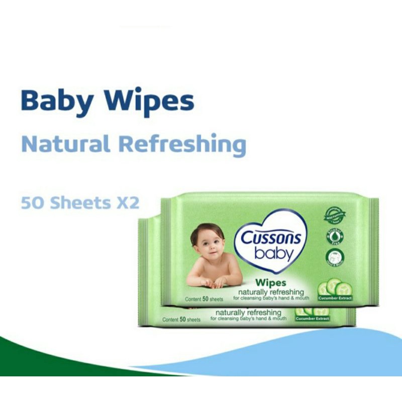 Cussons Baby Wipes BUY 1 GET 1 @45'Sheets