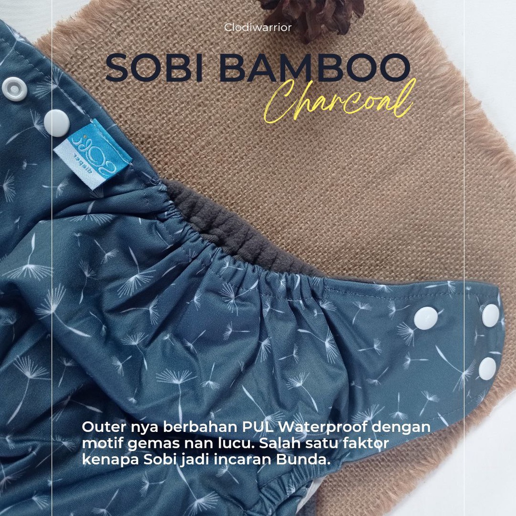 (NEW) Sobi Bambu Charcoal - Clodi Allsize - 4-15 kg