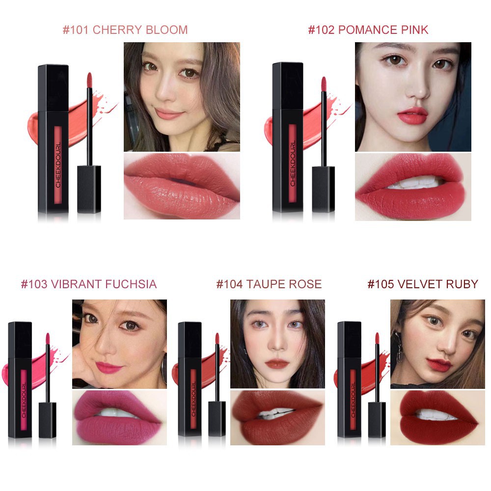 CHEEKDOURL Enchanted Velvet Matte Lipstik Ink Lip Tint Lip cream MakeUp Kosmetik Lip Gloss Matte