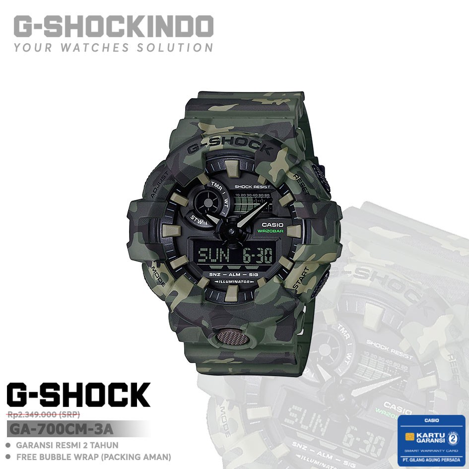G-Shock GA-700CM-3A Jam Tangan Militer Tahan Goncangan
