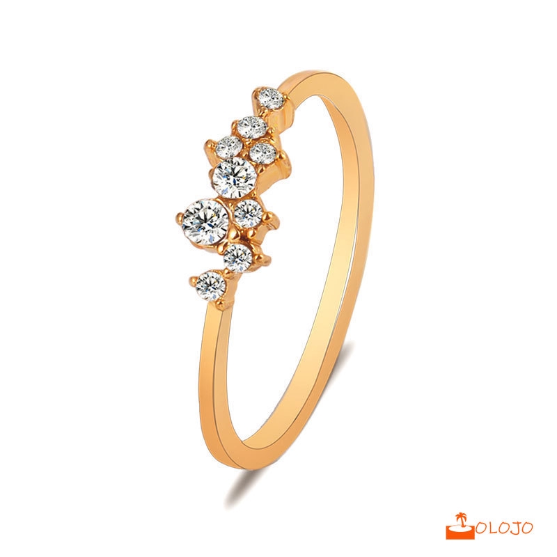 【COD】Cincin Model Terbuka Warna Emas 18K Gaya Korea untuk Wanita