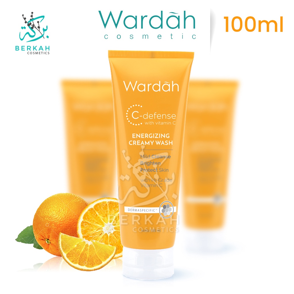 Wardah C-Defense Energizing Creamy Wash 60/100 ml