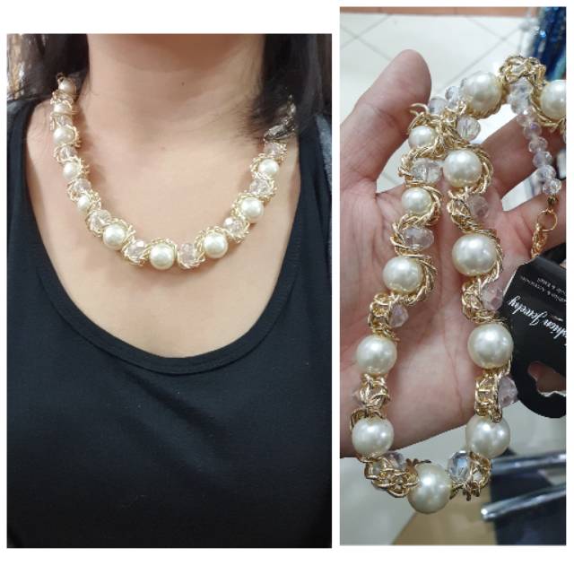 Kalung fashion kalung etnik mutiara import