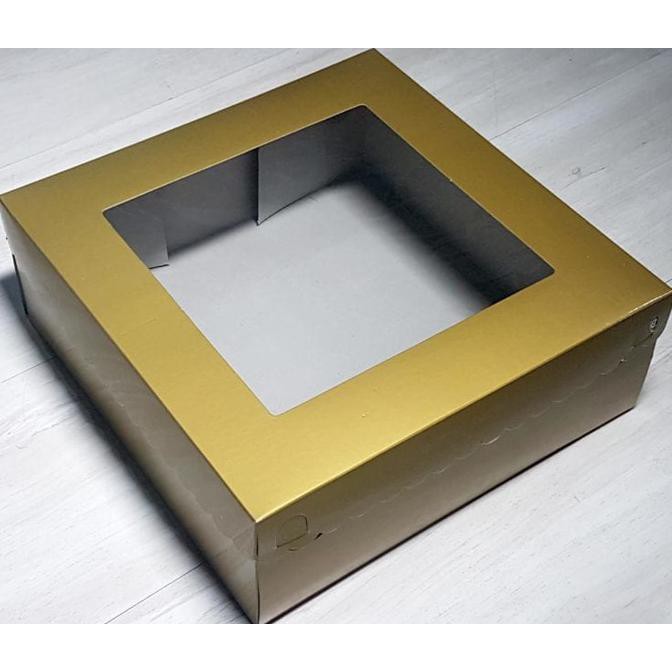 

Dus Kaca Mas 22x22x7.5 / 10 pc / Kardus Kue Fujibox