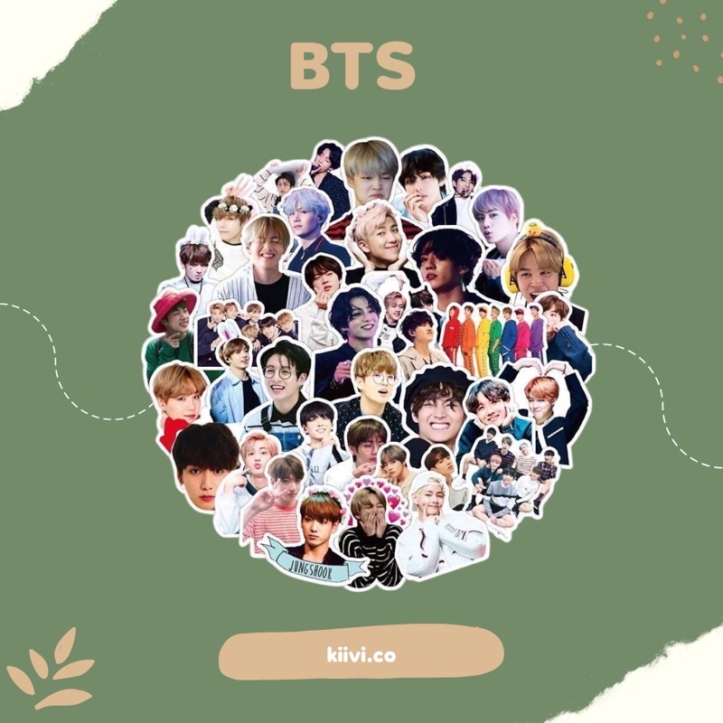 [BELI 5 GRATIS 1] BTS Sticker set/Stiker untuk Laptop,Case,Hp,Scrapbook DIY