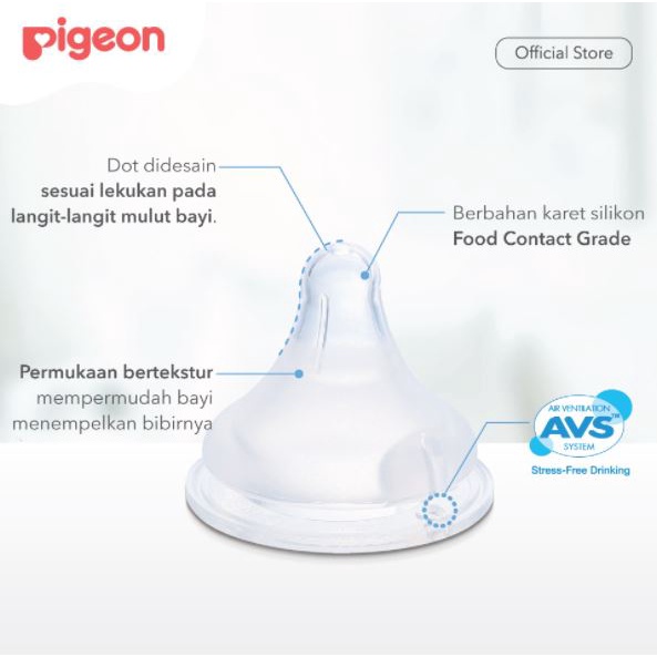 Pigeon Botol Susu Wide Neck Soft Touch Peristaltic Plus160ml