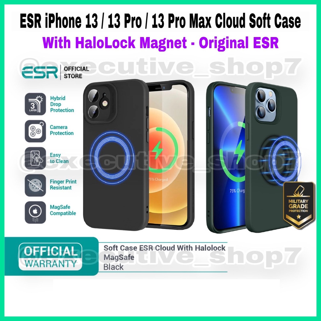 ESR iPhone 13 / 13 Pro / 13 Pro Max Cloud Soft Case with HaloLock Magnet - Original ESR -  501019 / 501020 / 501021 / 501022 / 501023 / 501024