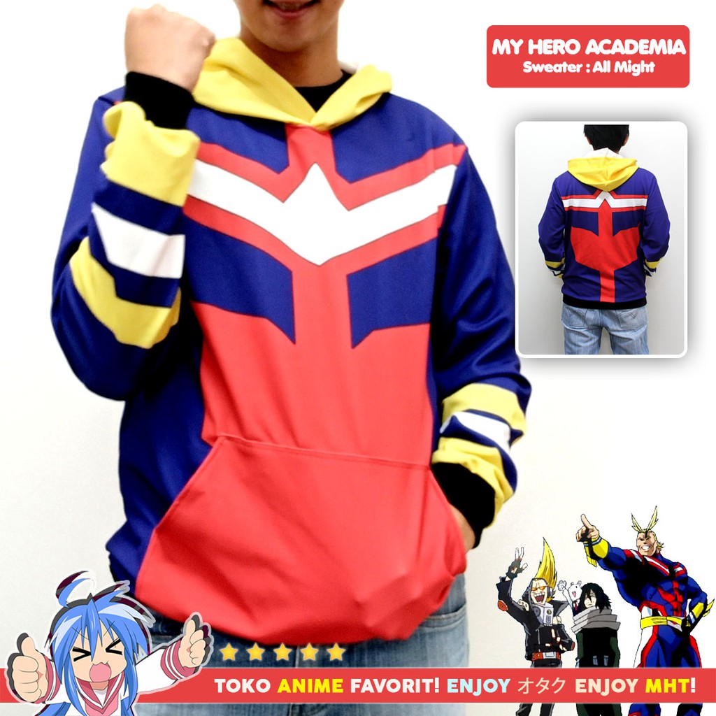 Jaket Sweater Anime Boku no Hero Academia My Hero Academia All Might