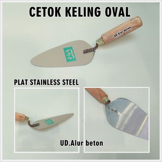 Trowel Asli Stainless / Sendok Semen / Cetok Kotak | Shopee Indonesia