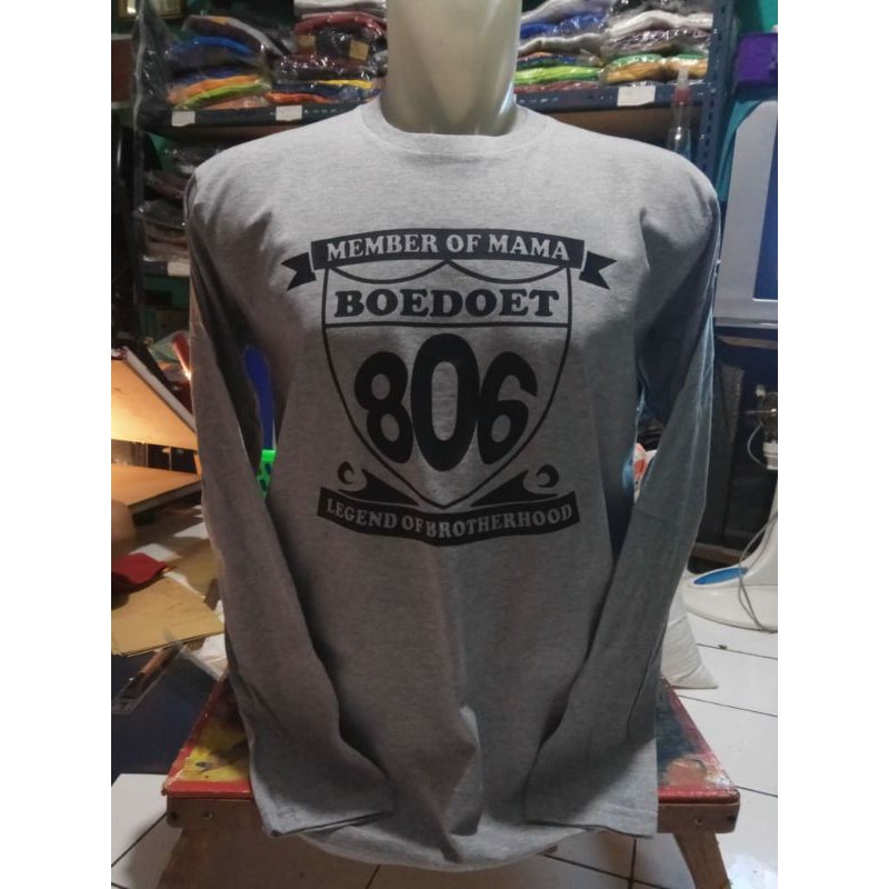 Tshirt Long Sleeve Kaos Lengan Panjang Boedoet 806 MOM