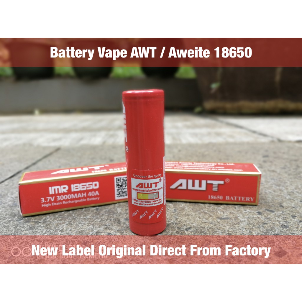 Battery Vape AWT Aweite 18650  Original with New Label