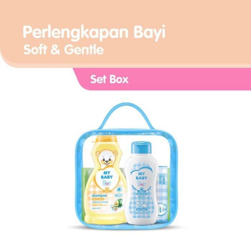 My Baby Mini Gift Set Tas Kado Bayi Lahir 4in1 / My Baby Kado Bayi Set Paket Traveling Mini Set