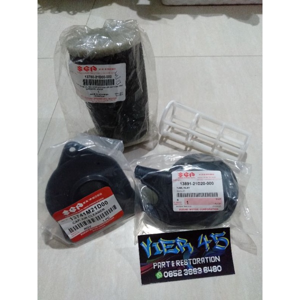 perlengkapan box filter satria corong tutup filter keongan busa filter satria lumba hiu original