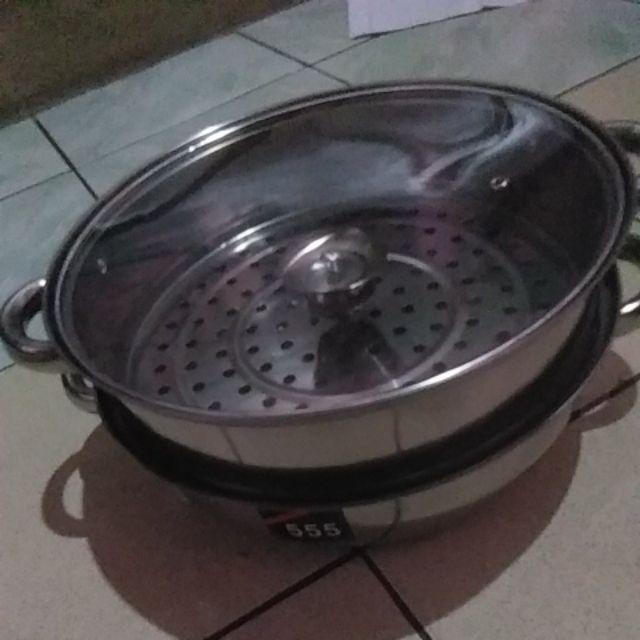 Panci Kukus Susun 2 Stainless 28 Cm / Dandang Steamer