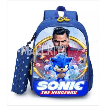 DAEYBAG_TAS RANSEL ANAK TK/SD PAUD MOTIV PRINT KARAKTER TERBARU SONIC