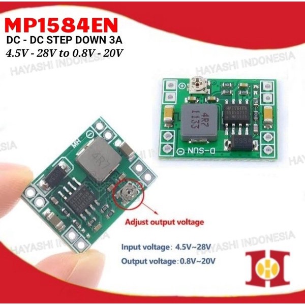 MP1584EN 3A DC DC Step Down Module Adjustable Converter Mini