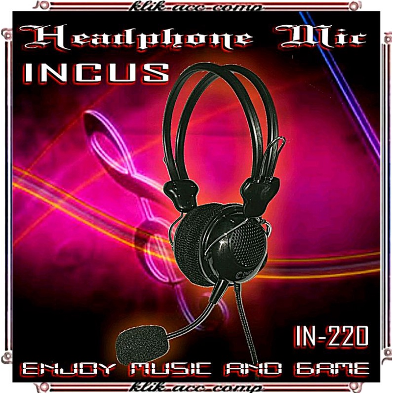 Headset Incus IN 220 super bass / headphone Incus IN220 extra bass