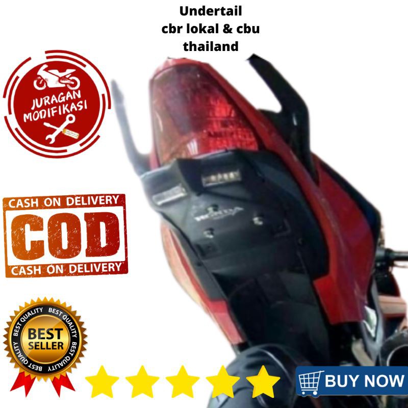 undertail cbr lokal fender cbr150r tail tidy cbu 250 150r thailand buil up visor fairing jok sein