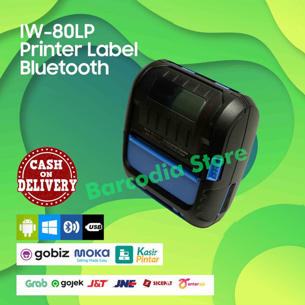 Mobile Printer Label Thermall 80MM - IWARE 80LP - Printer Label Bluetooth