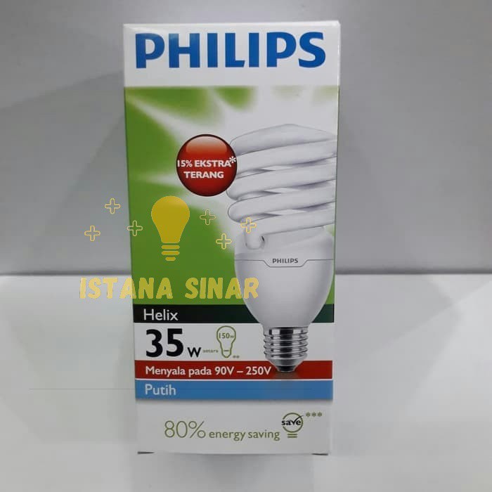 Lampu Spiral Philips Tornado 35 watt 35watt 35 w 35w Lampu Ulir