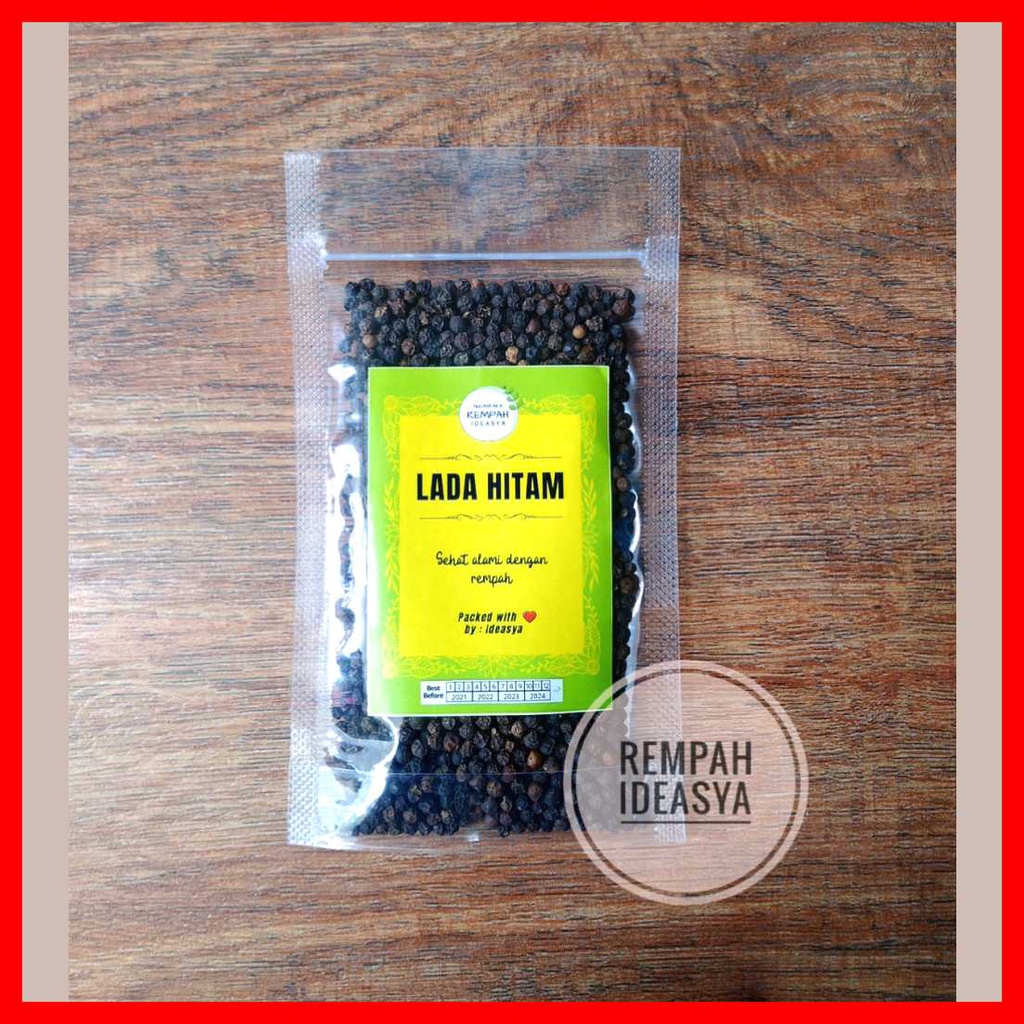 

Lada Hitam Butir Merica Biji Blackpepper 50 gr Bumbu Masak Dapur Kualitas Ekspor Ideasya