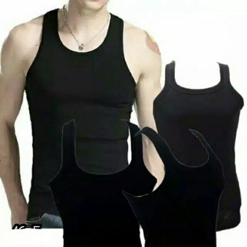 Singlet Pria Kaos Dalam Pria Warna Polos