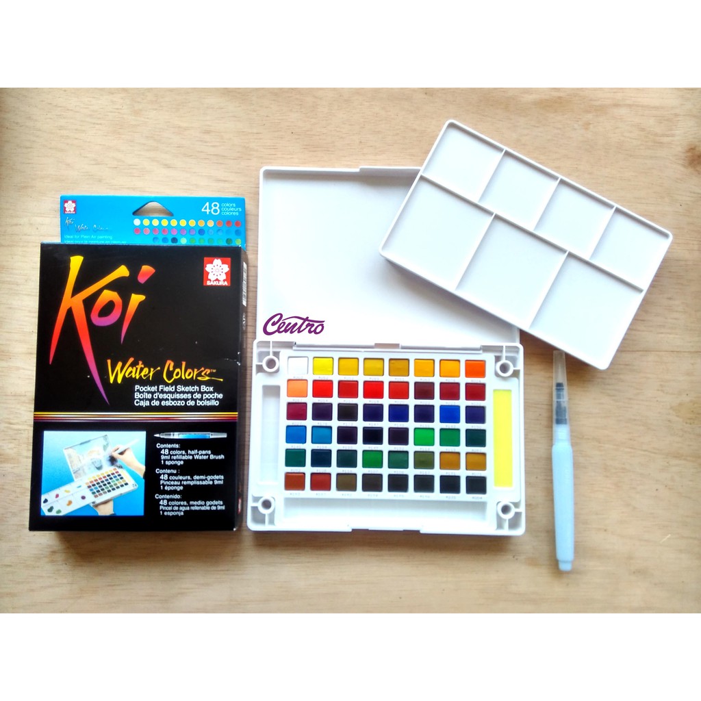 

Sakura Koi Watercolours Watercolors 48 Cat Air Padat Compact Watercolor