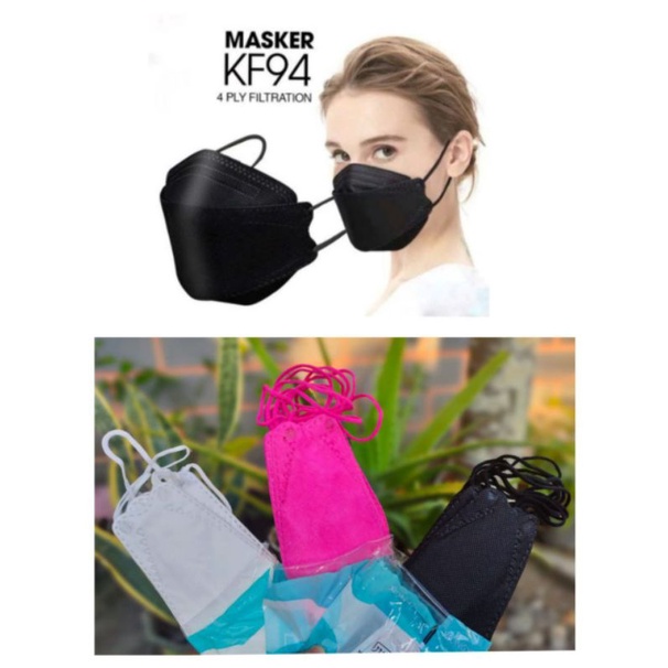 MASKER KF94 WARNA PUTIH DAN HITAM