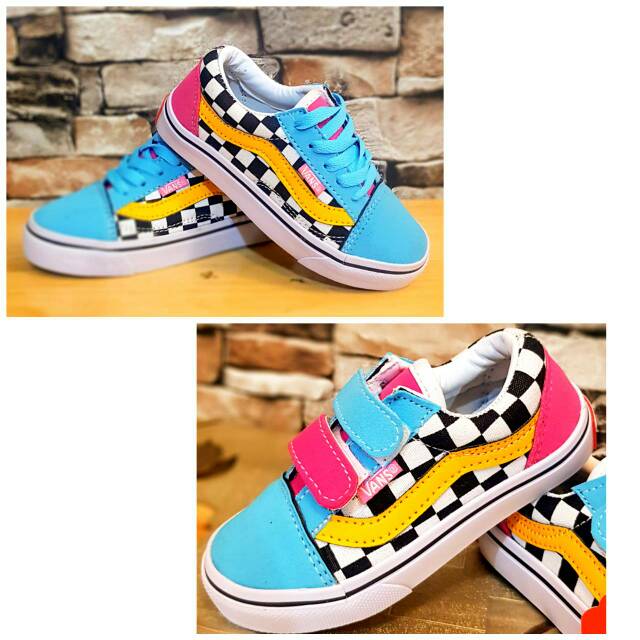 OBRAL SEPATU ANAK KECIL VANS OS PELANGI KIDS (21-35) IMPORT HIGH QUALITY