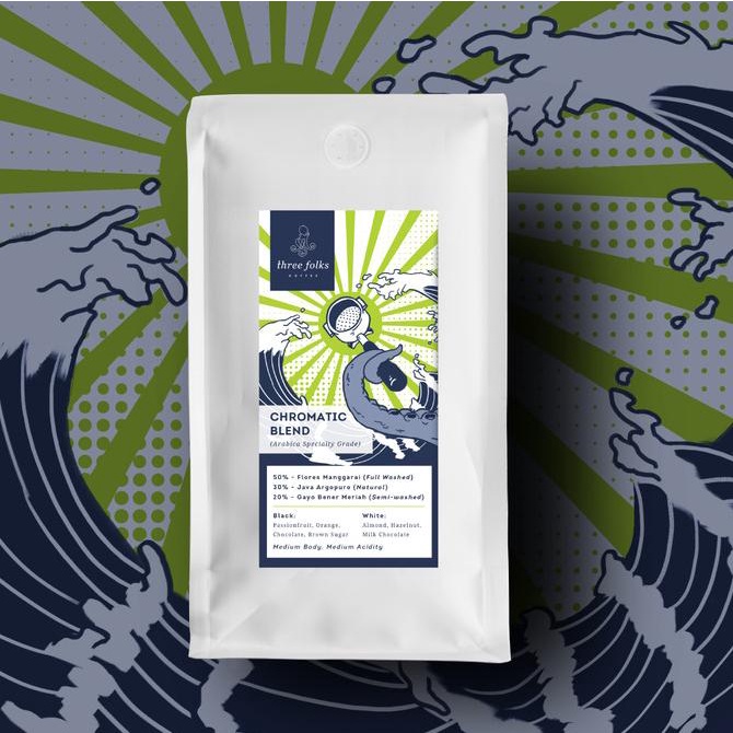 

Kopi Arabika Espresso Chromatic Blend Three Folks 1 Kg -Diskon Sd 50%