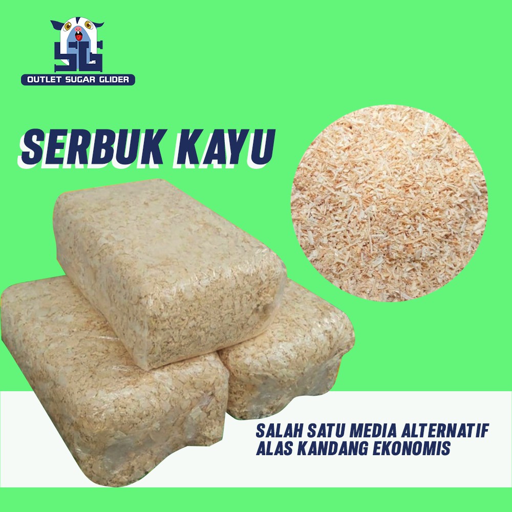 SERBUK KAYU ALAS KANDANG HEWAN SUGAR GLIDER / LANDAK MINI / HAMSTER